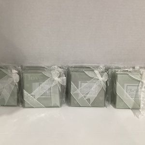 Kate Aspen 10 set of -2pieces LOVE glass coasters 2”x1.75”